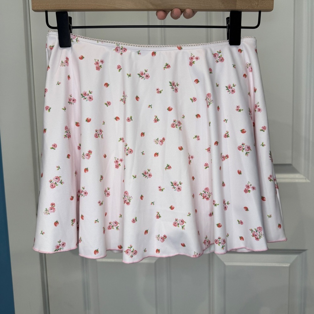 AS Revival Strawberry Pink Floral Exercise Set Tank Top and Skort Size XS - Picture 8 of 13
